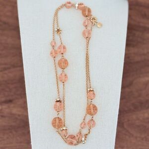 J.Crew | Glass Bauble Station Necklace | 34” Length
